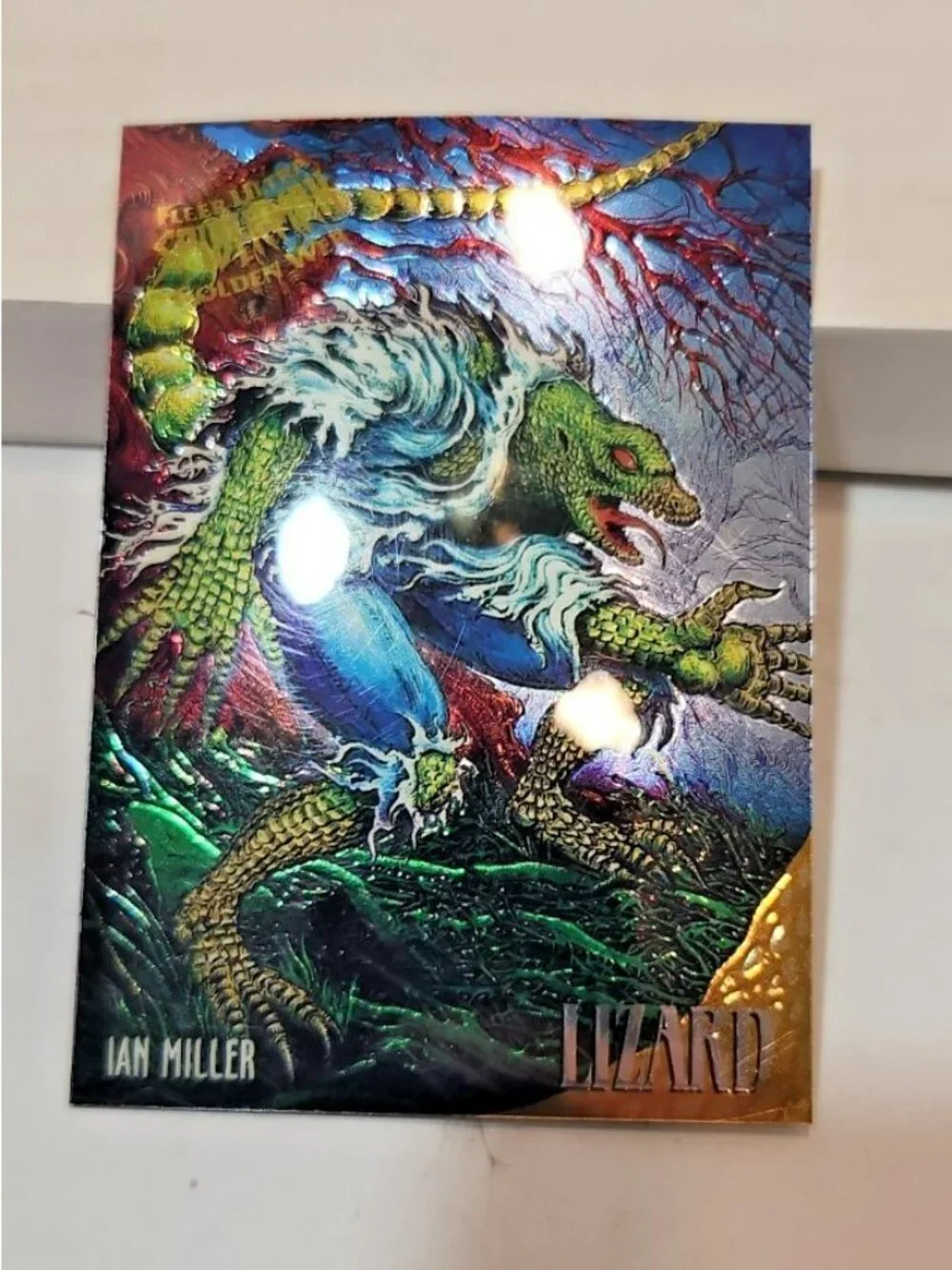 95 Fleer Ultra Spider Man - Golden Web Card Lot 4 Venom  Scorpion Carnage Lizard